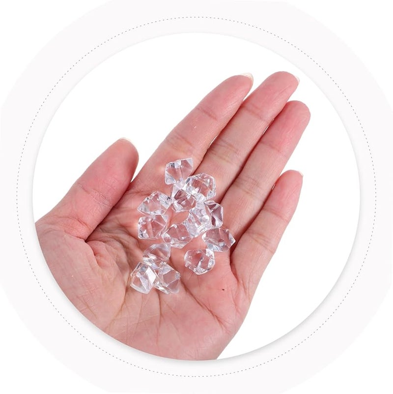 400 Pcs Crystal Clear Fake Ice Cubes For Vase Fillers Photo Props And Decorations - Image 4